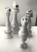 engobierte Keramikplastik